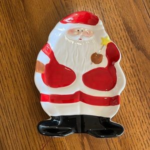 Pfaltzgraff, Holiday Times, Santa shaped Christmas dish, 5.50”W x 7.25”T